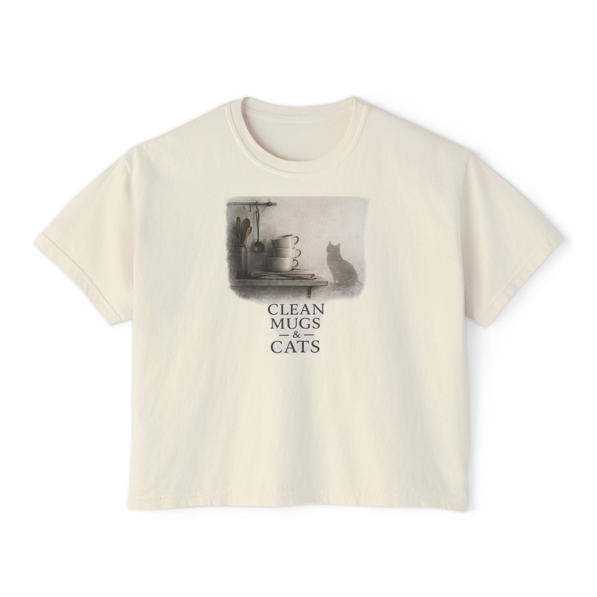 Clean Mugs & Cats Tee